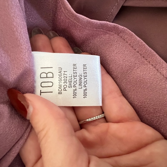 Mauve Halterneck Keyhole Maxi Wrap Dress - Picture 6 of 6